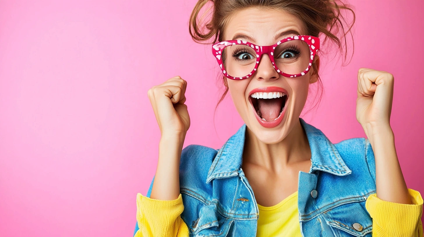 photo d'une cliente souriante apres son achat