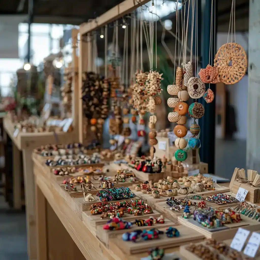 photo d'un étal de marché d'artisan