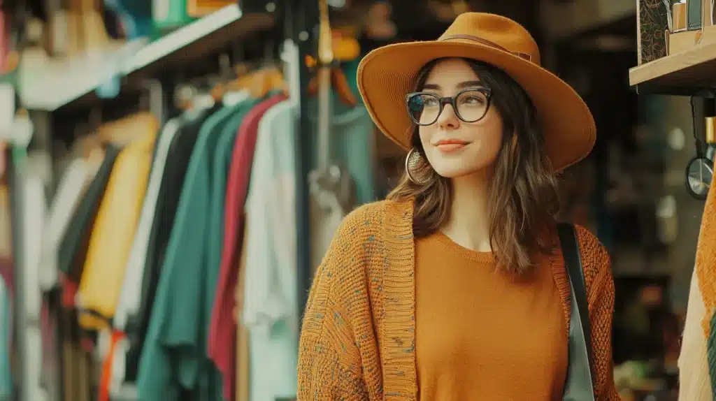 photo d'une femme dans un marché