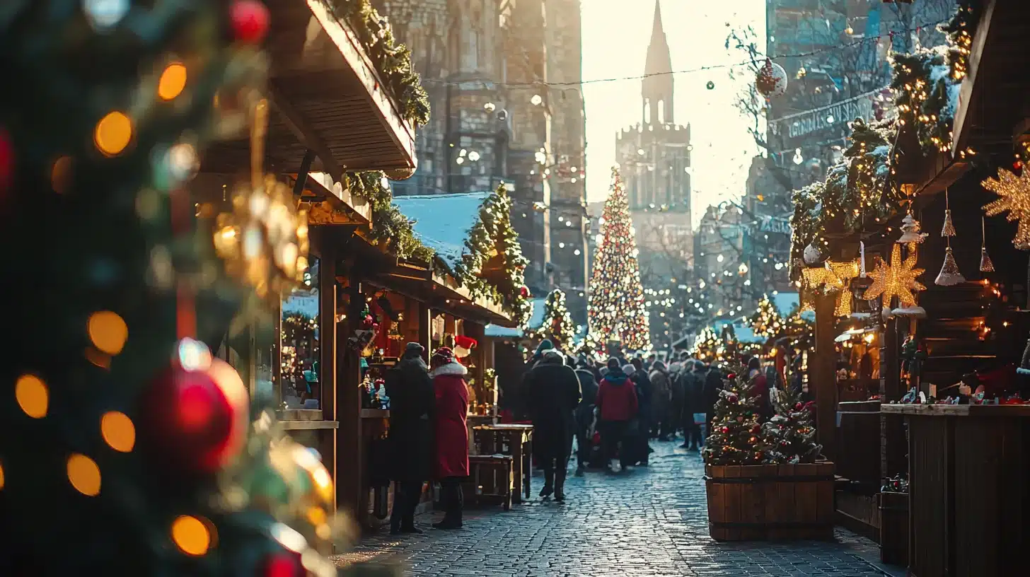 photo d'un marché de Noël