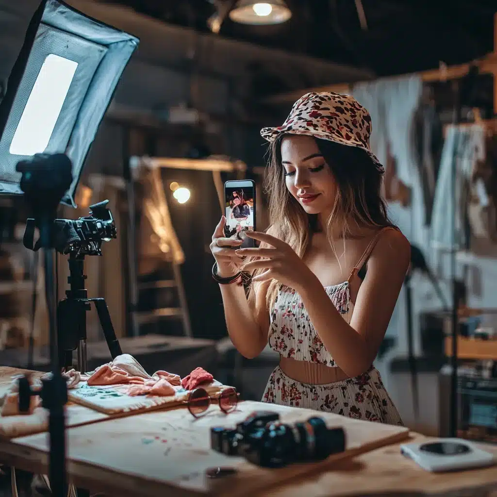 photo d'une fille usant des reseax sociaux
