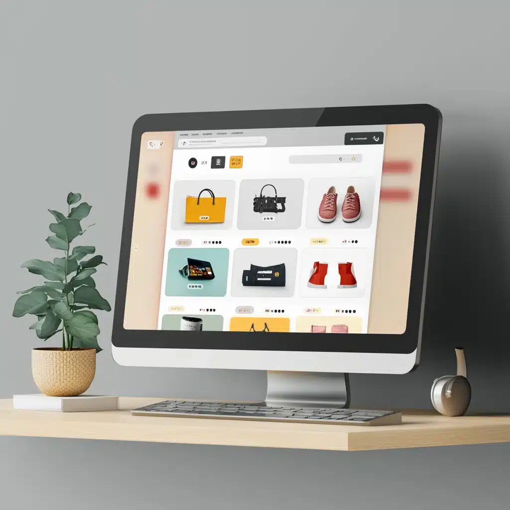 une interface web e-commerce