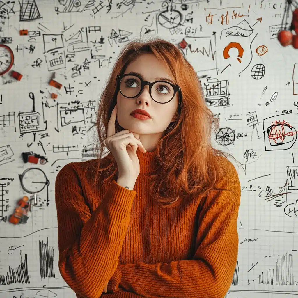 une personne pensant a une strategie de vente