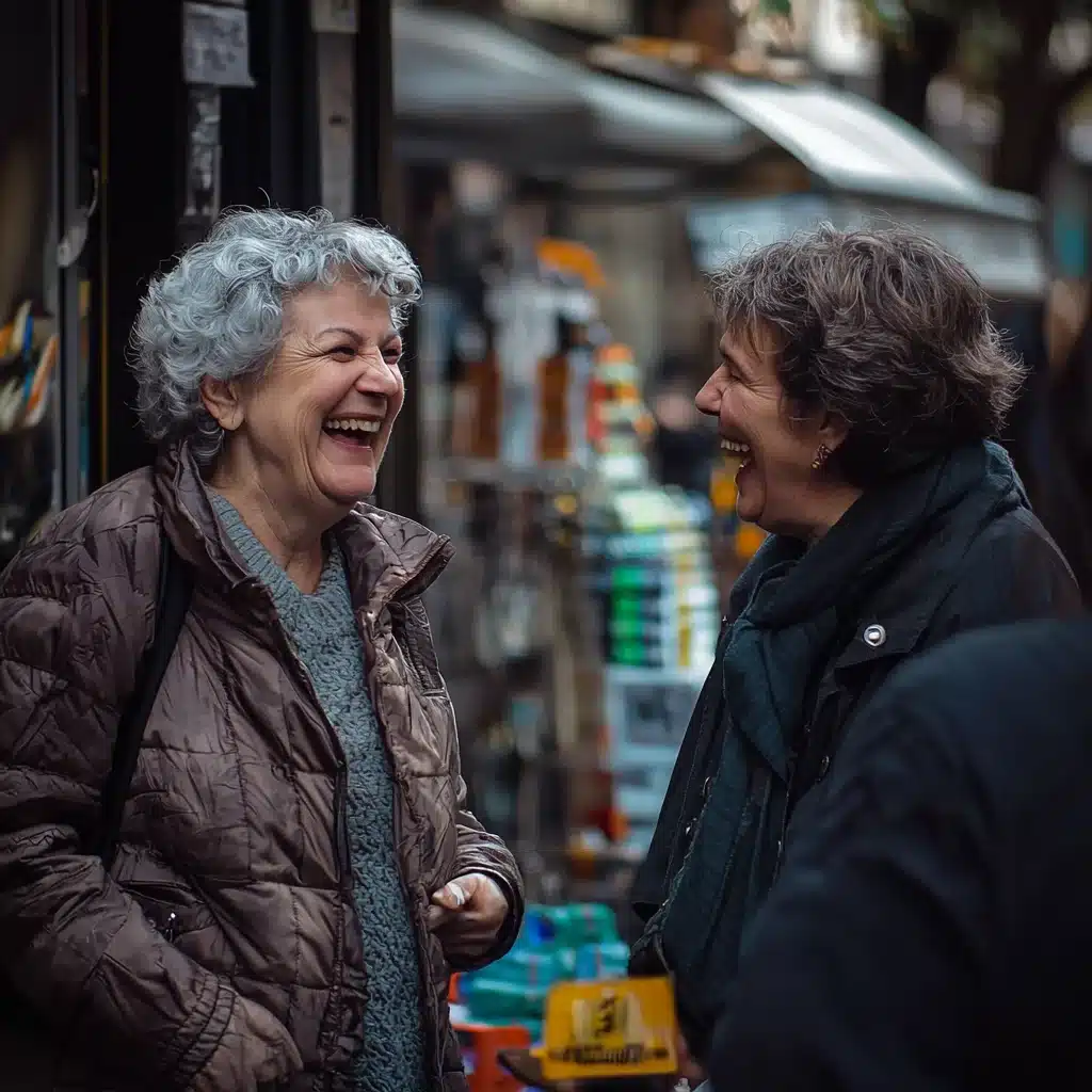 clientes satisfaites qui rient